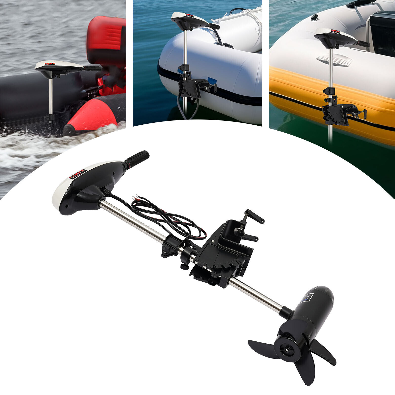 Fishing Kayak Trolling Motor - Motor Elétrico de Popa 12V 65LBS,