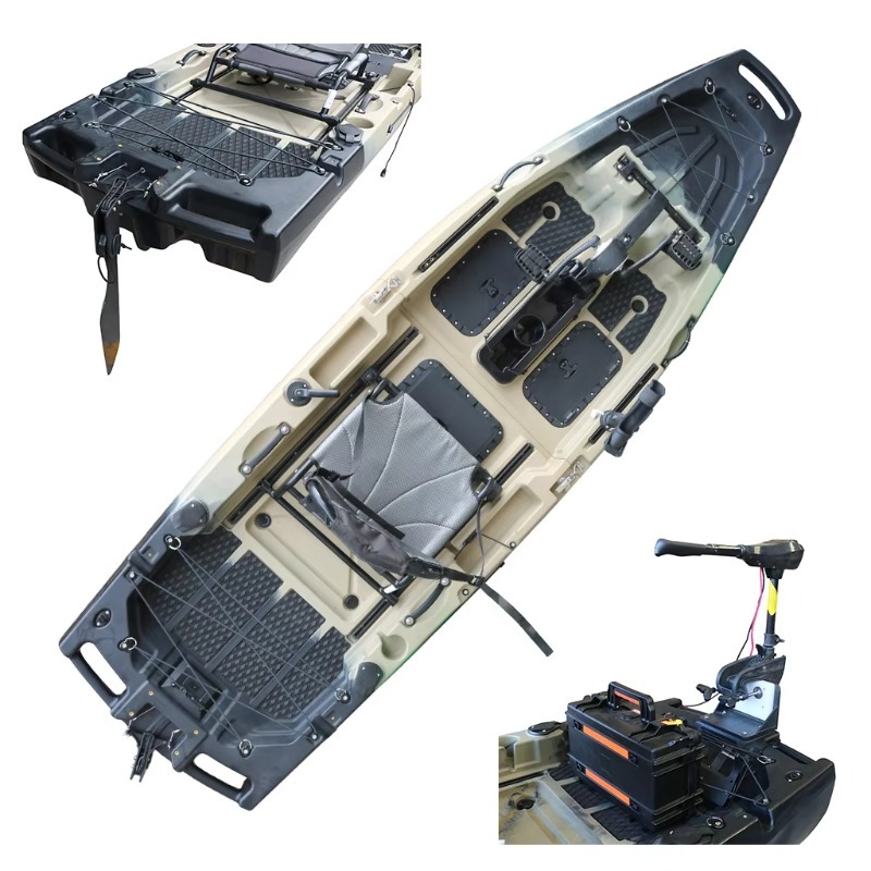 Fishing Kayak Pedal Drive - Caiaque de Pesca Motorizado para 1