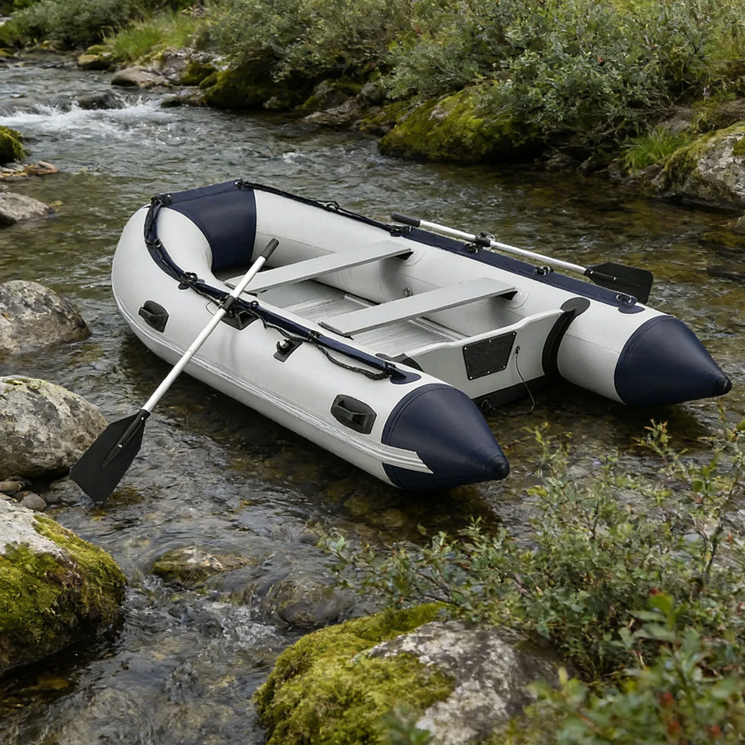 Caiaque inflável de PVC, bote  - Fishing Kayak Inflatable avaliação e preço