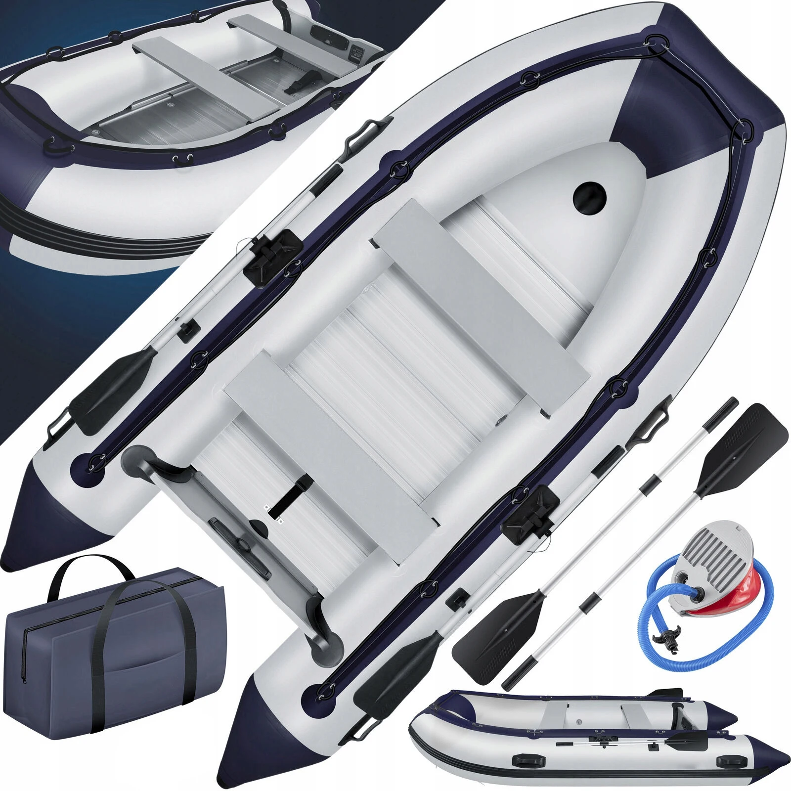 Caiaque inflável de PVC, bote  - Fishing Kayak Inflatable avaliação e preço
