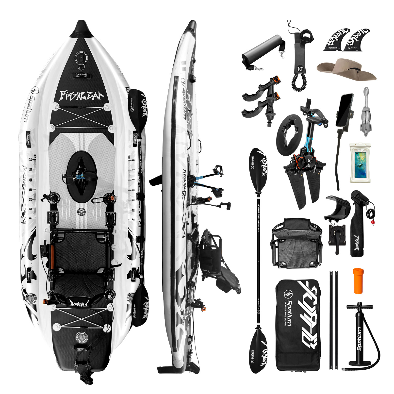 Caiaque Inflável Spatium de 11 - Fishing Kayak Seat avaliação e preço