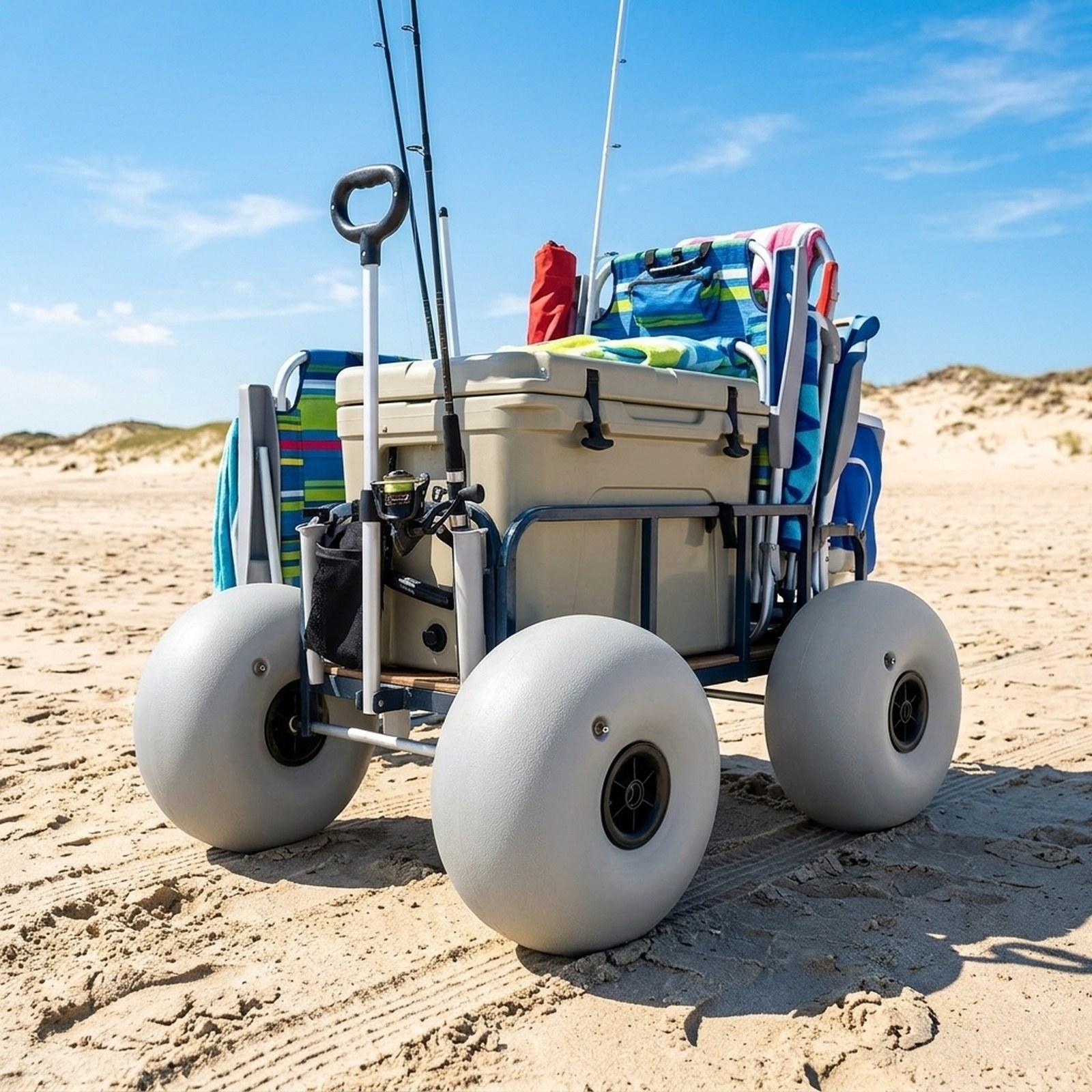 Carrinho de Praia com Rodas de - Fishing Kayak Cart avaliação e preço